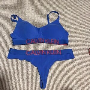 Calvin Klein Bra and Thong Set LARGE AND MEDIUM